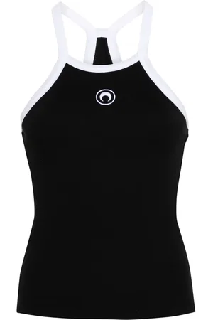 Marine Serre Top con motivo Crescent Moon