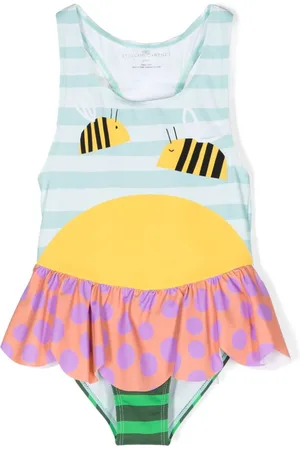Stella McCartney Traje de baño con abejas estampadas