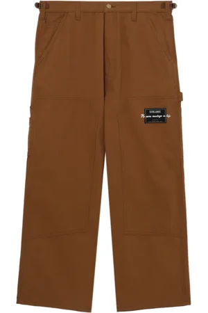 Izzue Pantalones anchos con parche del logo