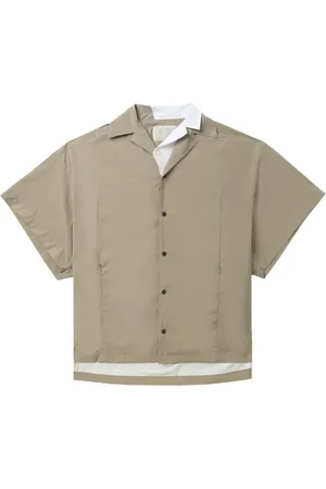 Kolor Camisa a capas con cuello en contraste