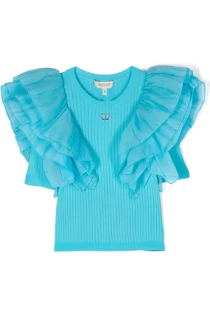 Twin-Set Playera tejido con mangas de organza