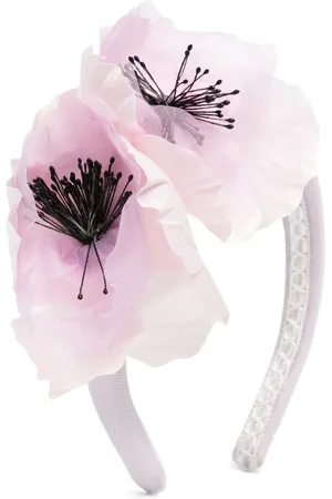 Marchesa Notte Diadema con apliques florales