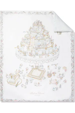 Atelier Choux Edredón reversible con estampado Châteaux Choux Le Gâteau