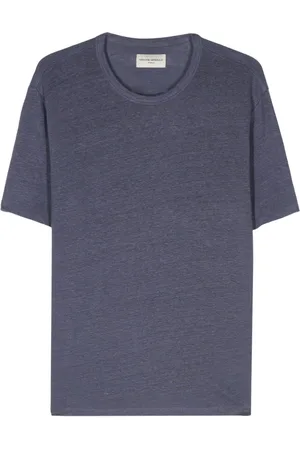 OFFICINE GENERALE Playera manga corta con efecto melange