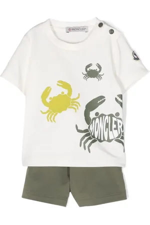 Moncler Set de shorts y playera con estampado gráfico
