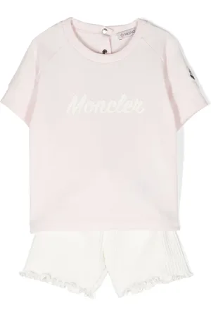 Moncler Conjunto de shorts con logo estampado