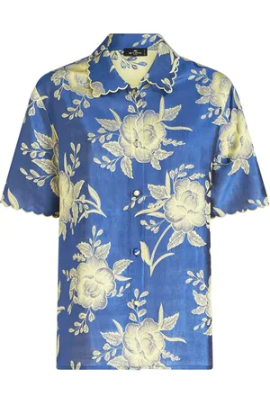Etro Camisa con motivo floral en jacquard