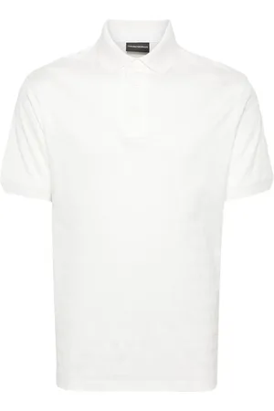 Emporio Armani Playera tipo polo con logo en jacquard