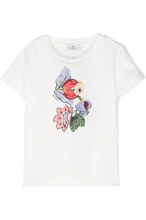 Etro Playera con bordado floral