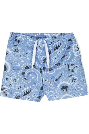 Etro Shorts de playa con estampado de cachemira