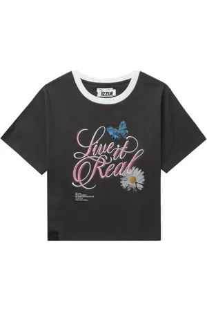 Izzue Playera con frase estampada