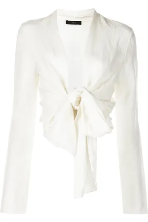 Voz Blusa cruzada con cuello en V