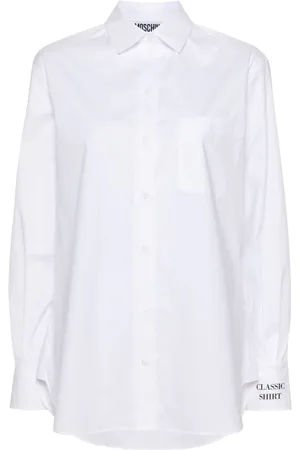 Moschino Camisa de popelina con bolsillo en el pecho