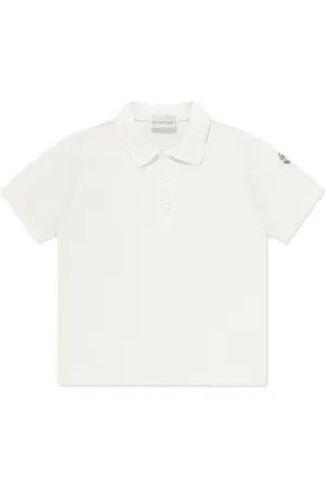 Moncler Playera tipo polo con logo estampado