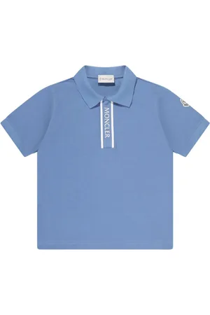 Moncler Playera tipo polo con logo estampado