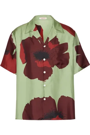 VALENTINO GARAVANI Camisa bowling con estampado Flower Portrait