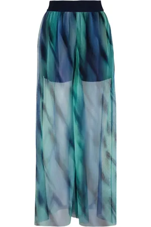 Armani Exchange Pantalones anchos con estampado abstracto