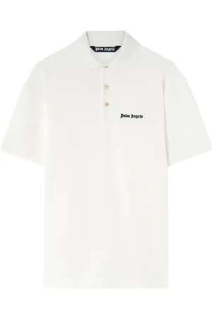 Palm Angels Playera tipo polo con logo estampado