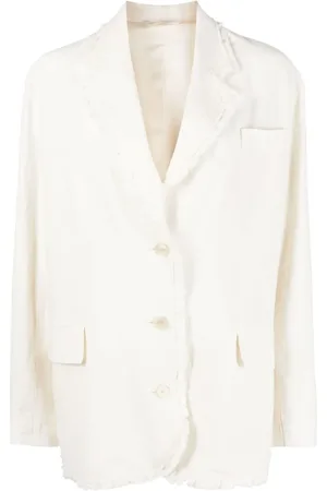Acne Studios Blazer con solapa de muesca y botones
