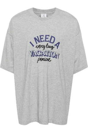 Vetements Playera con eslogan estampado