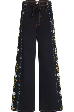 Etro Jeans anchos con estampado floral