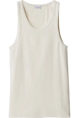 Burberry Top tejido de canalé con motivo Equestrian Knight