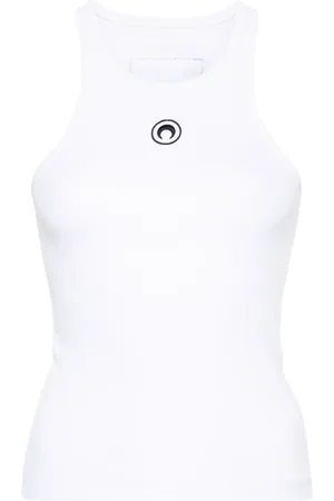 Marine Serre Top con motivo Crescent Moon