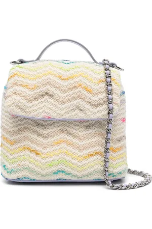Missoni Bolsa crossbody tejida en zigzag