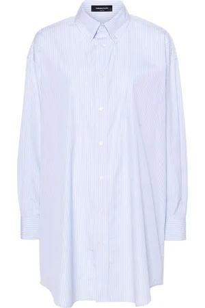 Fabiana Filippi Camisa con hombros caídos y rayas estampadas