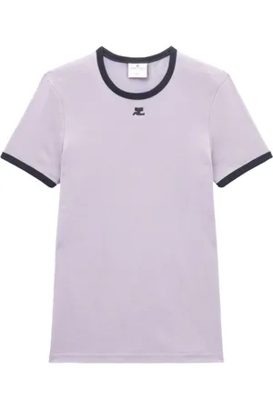 Courrèges Playera con aplique del logo