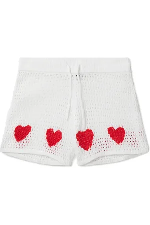 Stella McCartney Shorts con corazones estampados