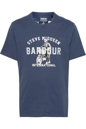 Barbour Playera con logo estampado de x Steve McQueen