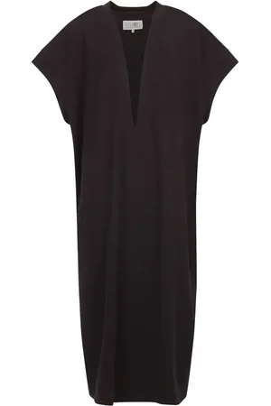 Maison Margiela Vestido largo con cuello en V