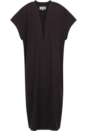 Maison Margiela Vestido largo con cuello en V