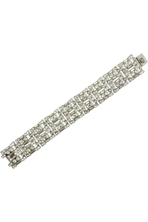 JENNIFER GIBSON JEWELLERY Vintage Art Deco Paste Cocktail Bracelet 1930s