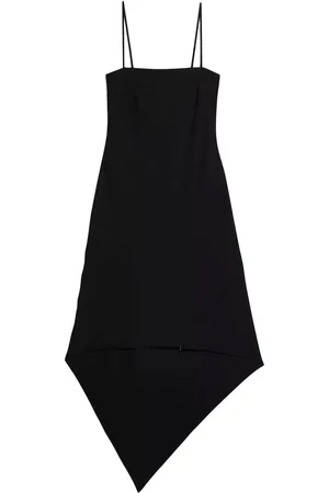 Helmut Lang Vestido midi asimétrico