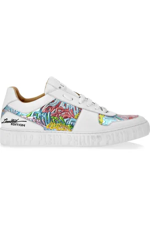 Philipp Plein Tenis con agujetas y estampado de grafiti