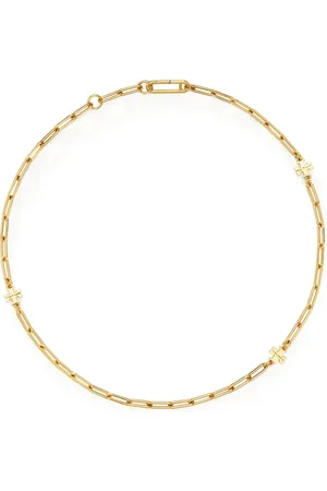 Tory Burch Collar Good Luck con placa del logo