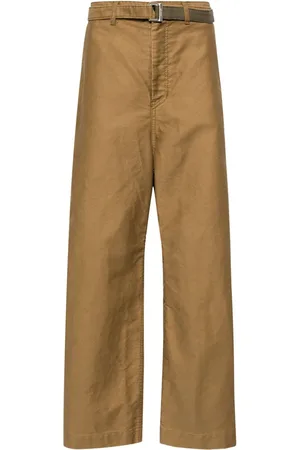 SACAI Pantalones rectos con tiro medio