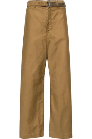 SACAI Pantalones rectos con tiro medio