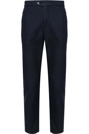 TELA Pantalones rectos con tiro medio