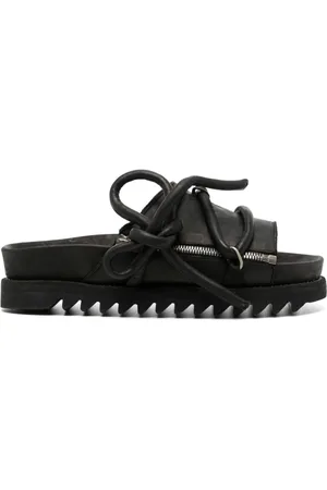 GUIDI Sandalias con agujetas