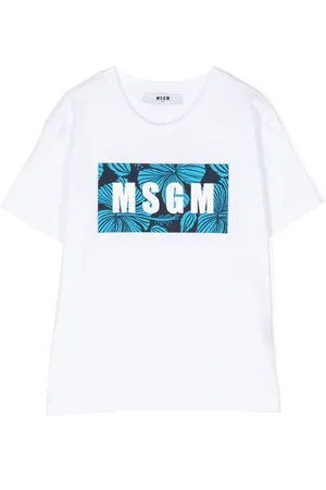 Msgm Playera con logo estampado