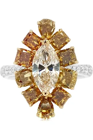 HYT Jewelry Anillo en oro blanco de 18kt con diamantes