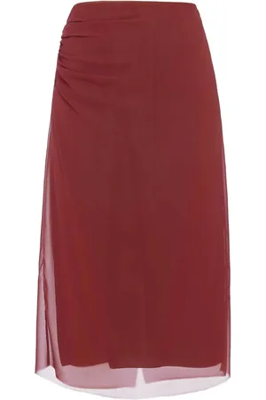 Prada Falda lápiz midi semitraslúcida