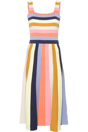 Paul Smith Vestido midi con diseño tejido y motivo de rayas