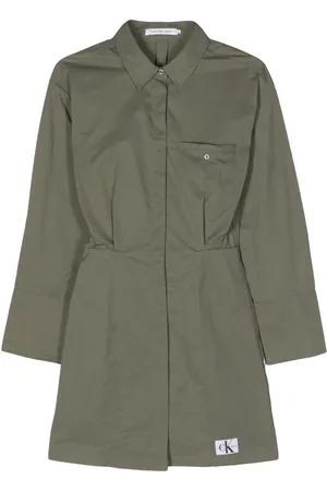 Calvin Klein Vestido camisero manga larga