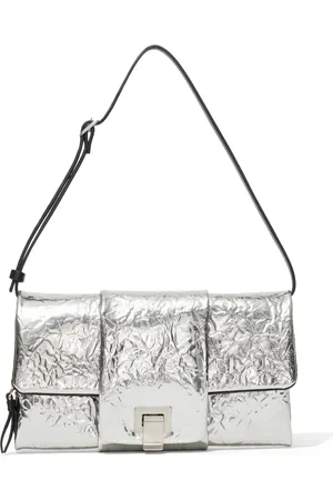 Proenza Schouler Bolsa de hombro Flip con efecto metalizado