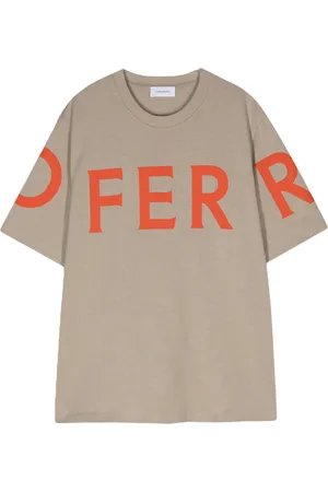 Salvatore Ferragamo Playera con logo estampado