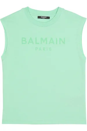 Balmain Top con logo estampado